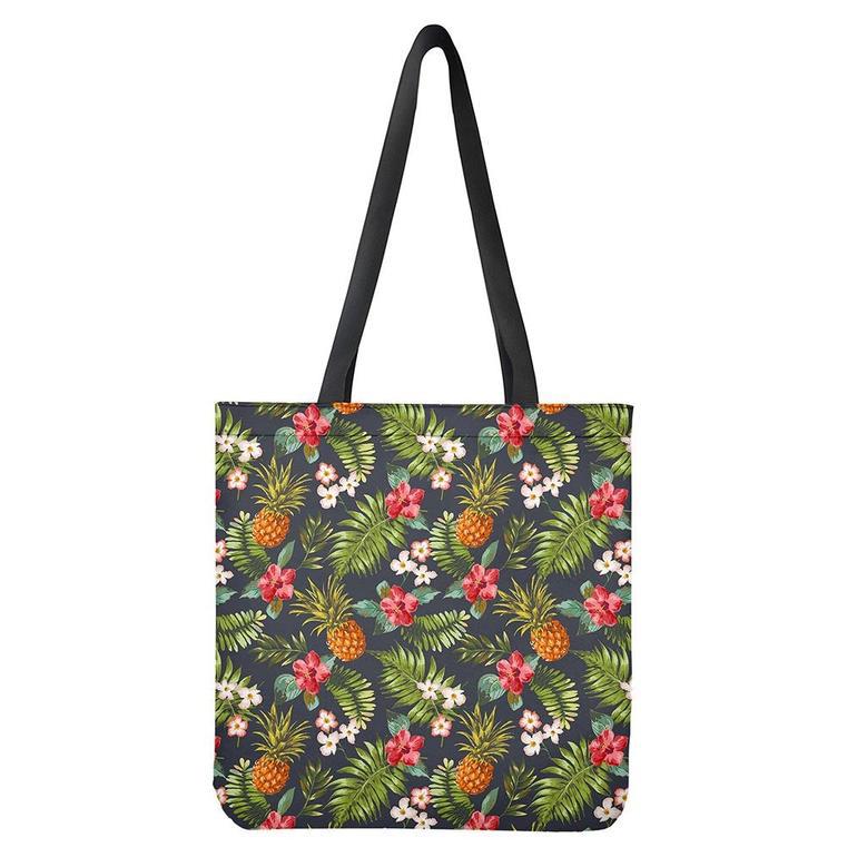 Tropical Hawaii Pineapple Pattern Print Tote Bag