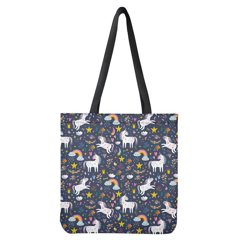 Unicorn Dream Cartoon Pattern Print Tote Bag