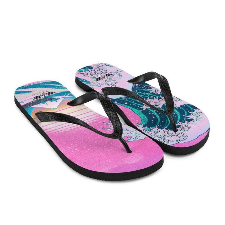 Vaporwave Flip Flops.