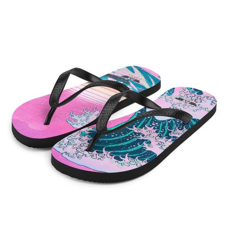 Vaporwave Flip Flops.