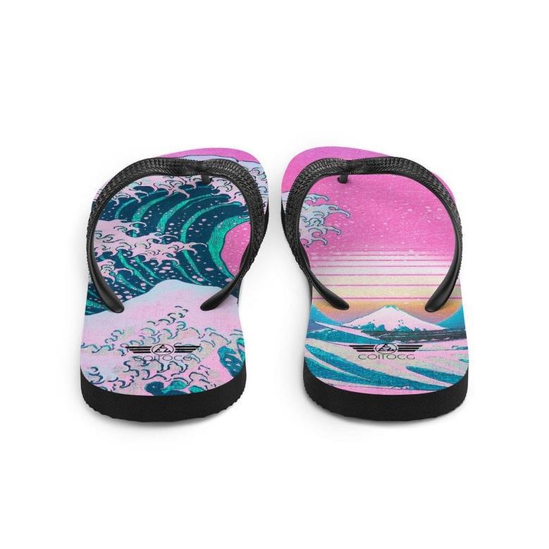 Vaporwave Flip Flops.