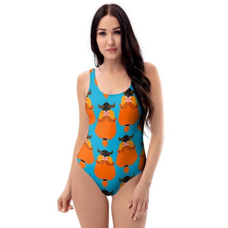 Viking Gnome One Piece Swimsuite