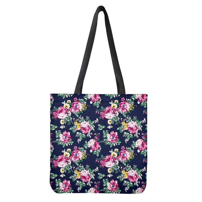 Vintage Blossom Floral Pattern Print Tote Bag