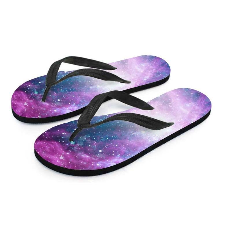 Abstract Galaxy Space Men's Flip Flops