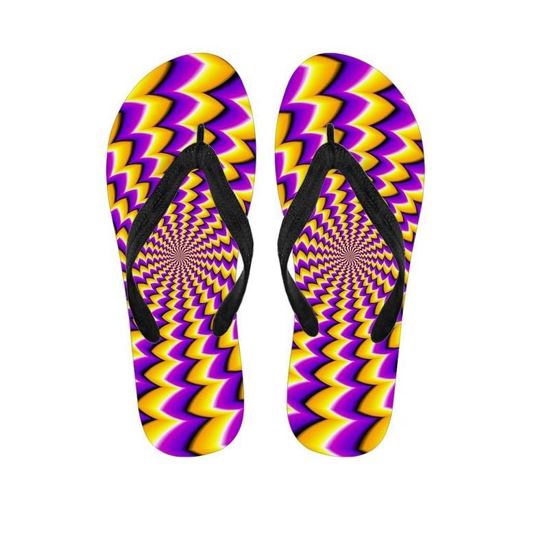 Abstract Optical Illusion Men's Flip Flops