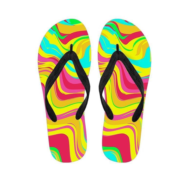 Abstract Paint Men's Flip Flops