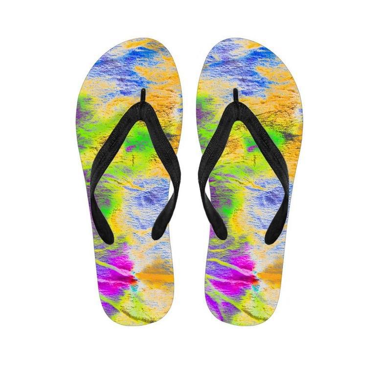 Abstract Tie Dye Men's Flip Flops