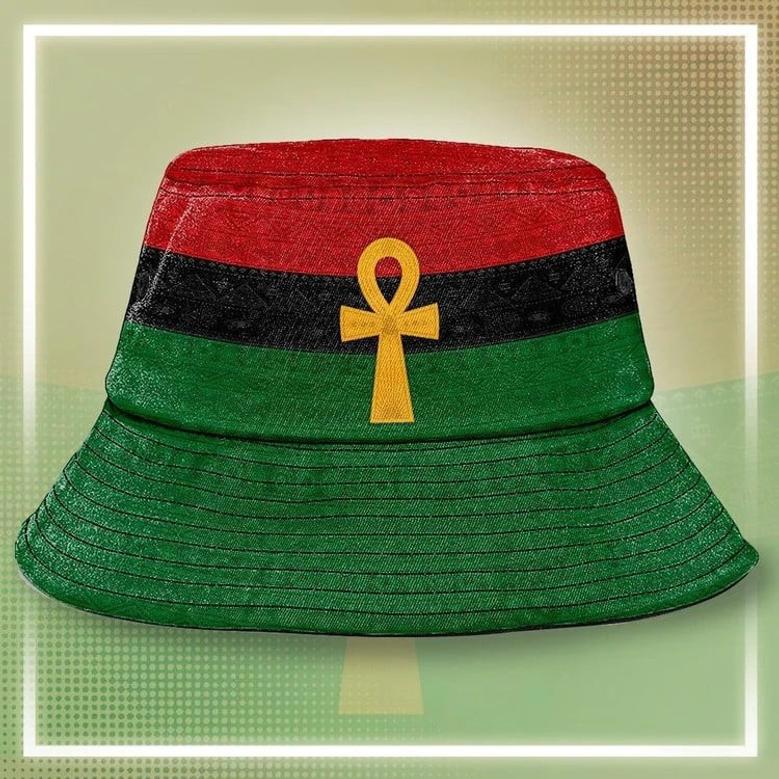 African Color Smoke Bucket Hat For Black Men, Black Women