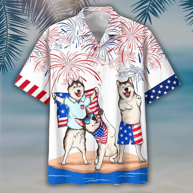 Alaska Hawaiian Shirt Independence Is Coming, American Dog Aloha Beach Shirt, Dog Hawaii Shirt