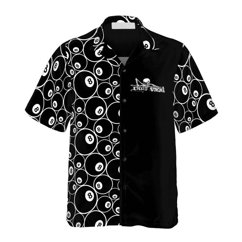 All Over Print Billiard Dead Stroke Hawaiian Shirt, Cool Gift Shirt for Billiard Player