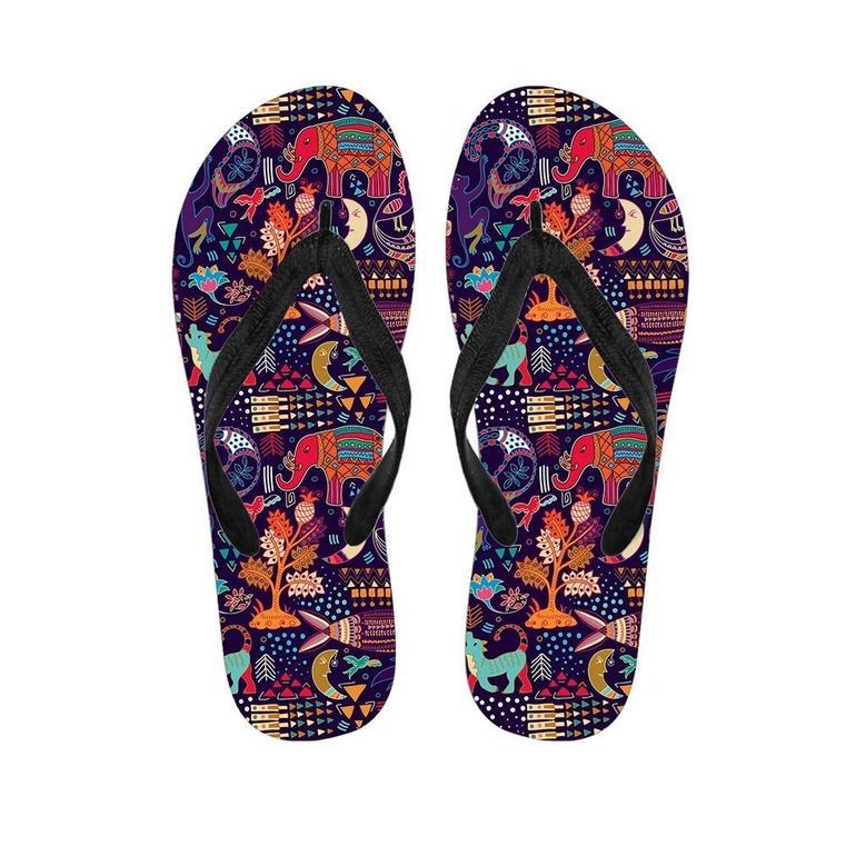 Aztec Psychedelic Trippy Men's Flip Flops