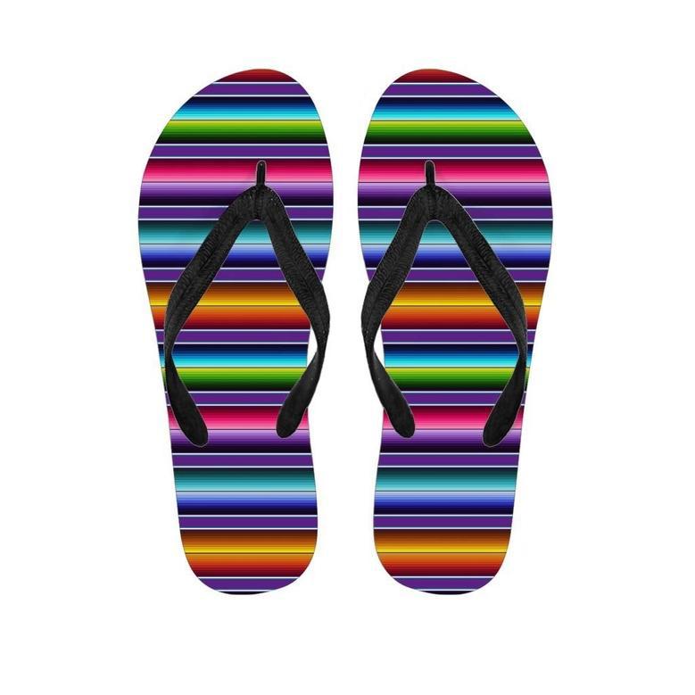 Baja Serape Print Men's Flip Flops