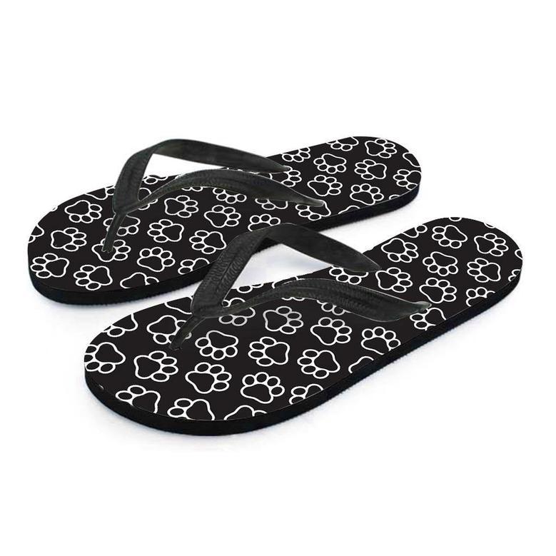 Black Paw Men's Flip Flops