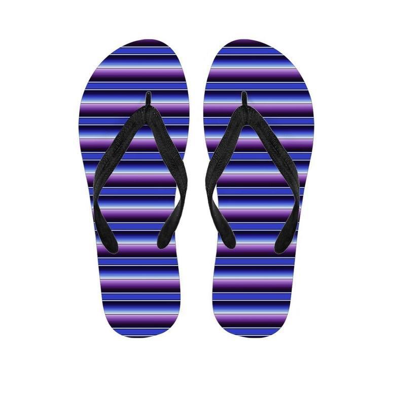 Blue And Purple Mexican Baja Men's Flip Flops