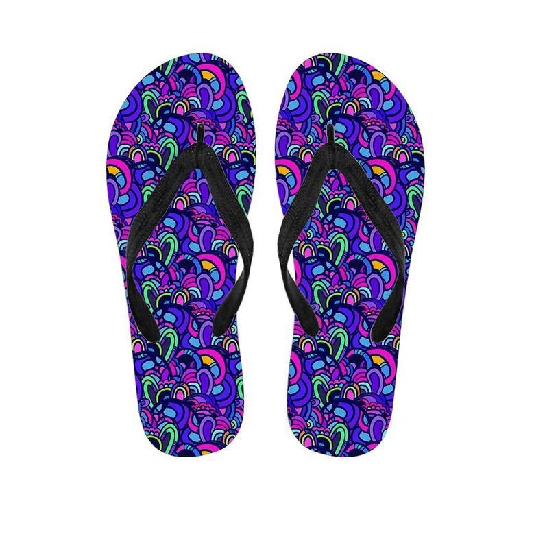 Blue Psychedelic Men's Flip Flops