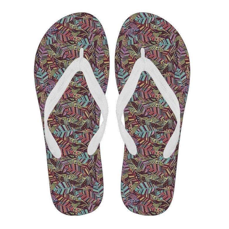 Bohemian Boho Pattern Print Men & Women Flip Flops