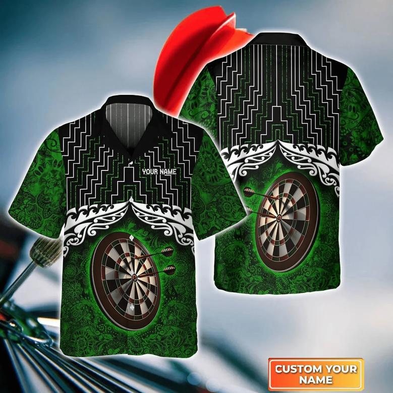 Brown Tattoo Darts Hawaiian Shirt, Darts Hawaiian shirt for men, gift For Dart Team Player