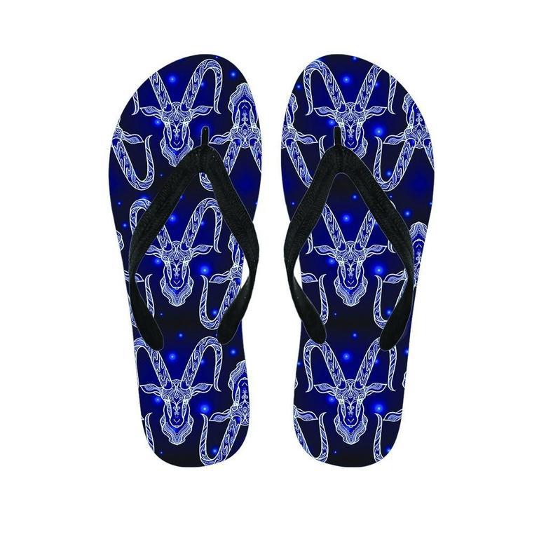 Capricorn Gothic Witch Men's Flip Flops