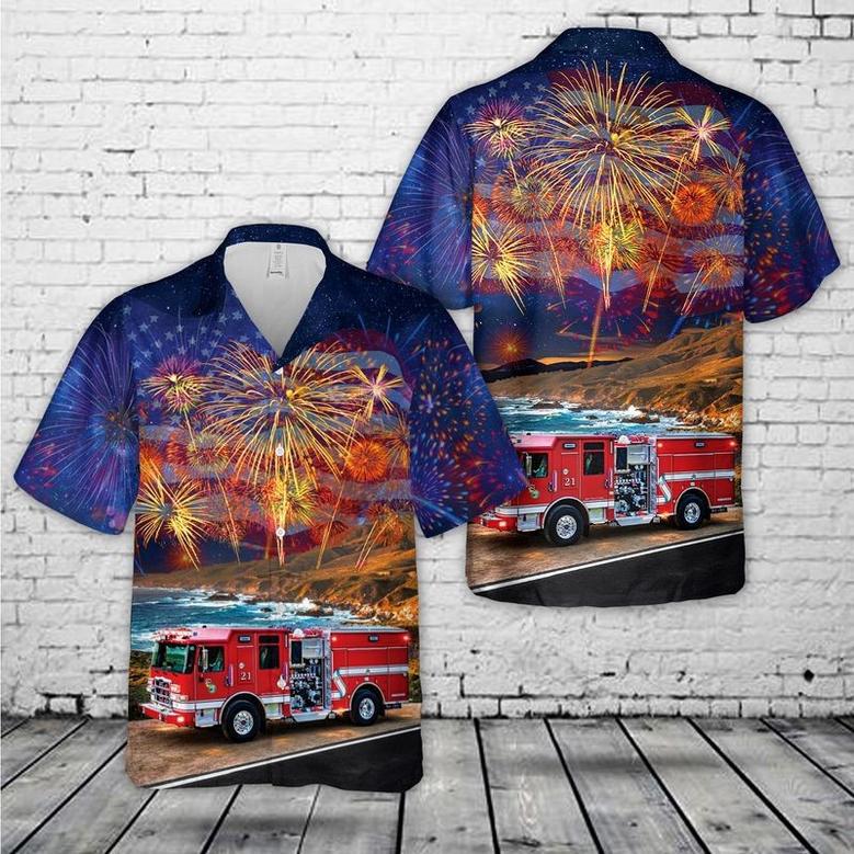 Carmel-by-the-Sea, California, Cal Fire/Carmel Highlands Fire Protection District, Of July Hawaiian Shirt