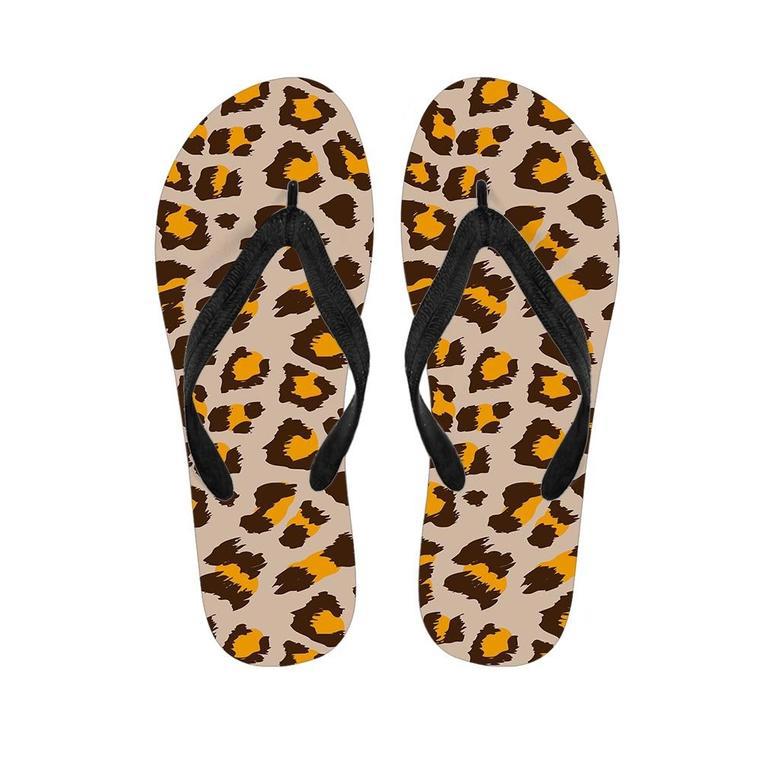 Cheetah Print Men's Flip Flops