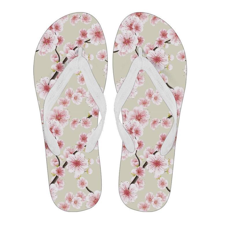 Cherry Blossom Sakura Men & Women Flip Flops