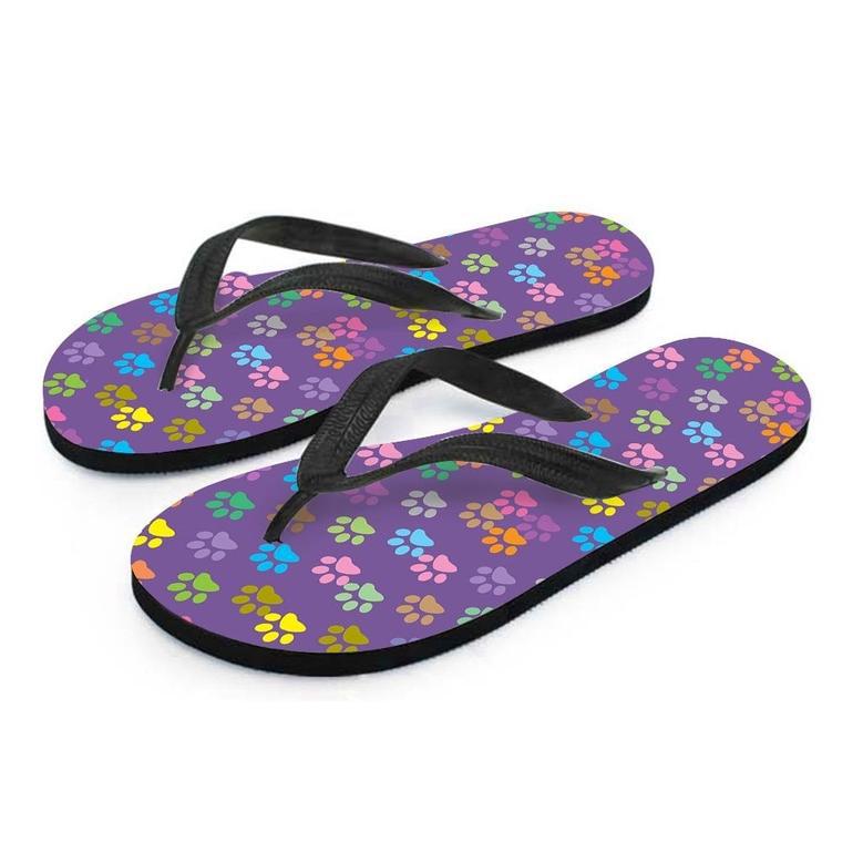 Colorful Paw Men's Flip Flops