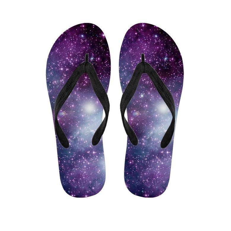 Cosmic Galaxy Space Men's Flip Flops