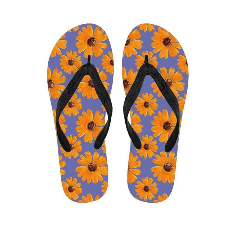 Cute Sunflower Men's Flip Flops