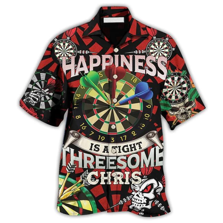 Darts Happiness Black And Red Multi Style Hawaiian Shirt, Dart All Pattern Hawaiian Shirt