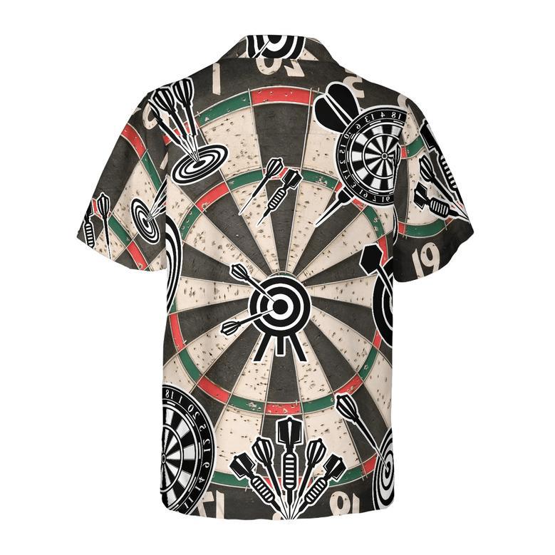 Darts Icon Game Pattern Hawaiian Shirt, Colorful Summer Aloha Shirt , Gift For Friend, Team, Darts Lovers