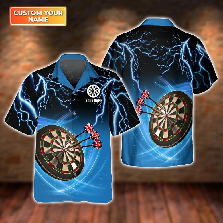 Darts Personalized Name Hawaiian shirt, Darts Shirt, Darts Gift, Dart Player, Funny Darts Shirt