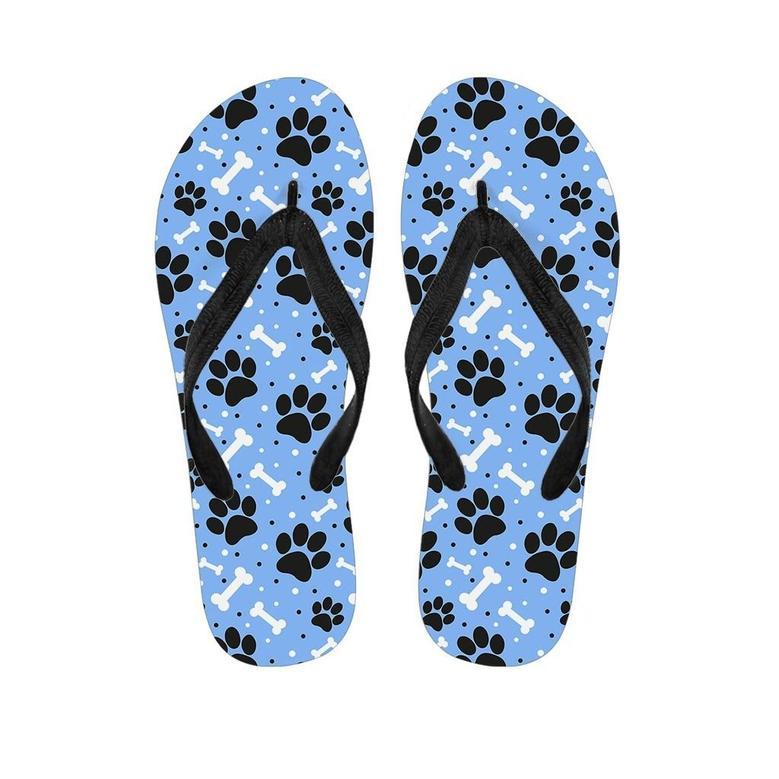 Dog Bone Paw Men's Flip Flops