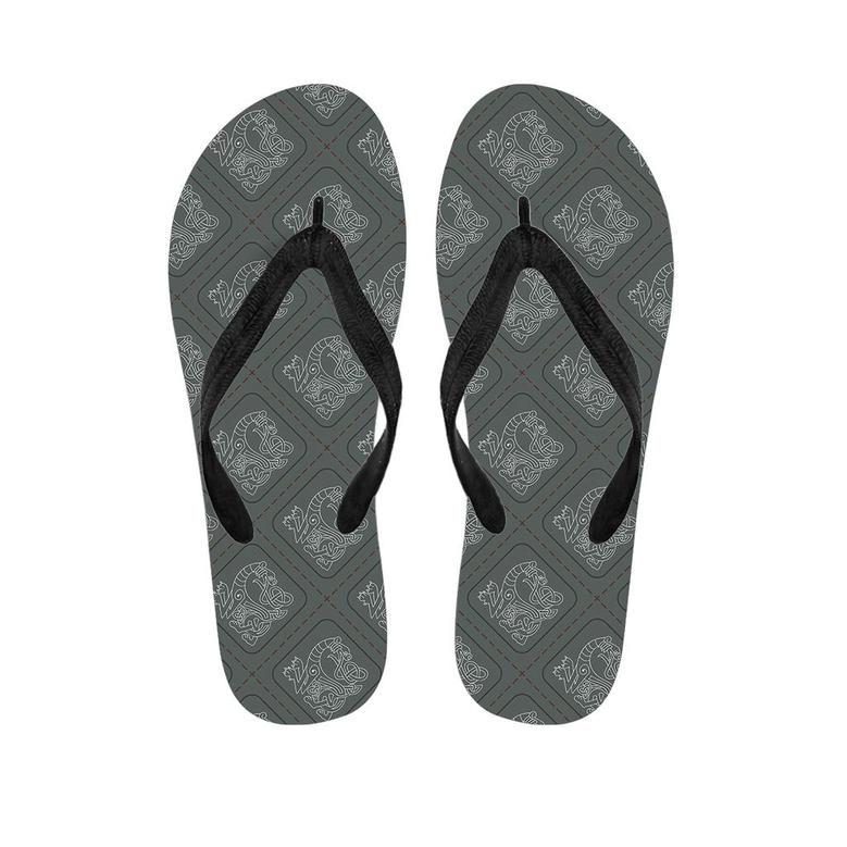 Ethnic Celtic Viking Men's Flip Flops