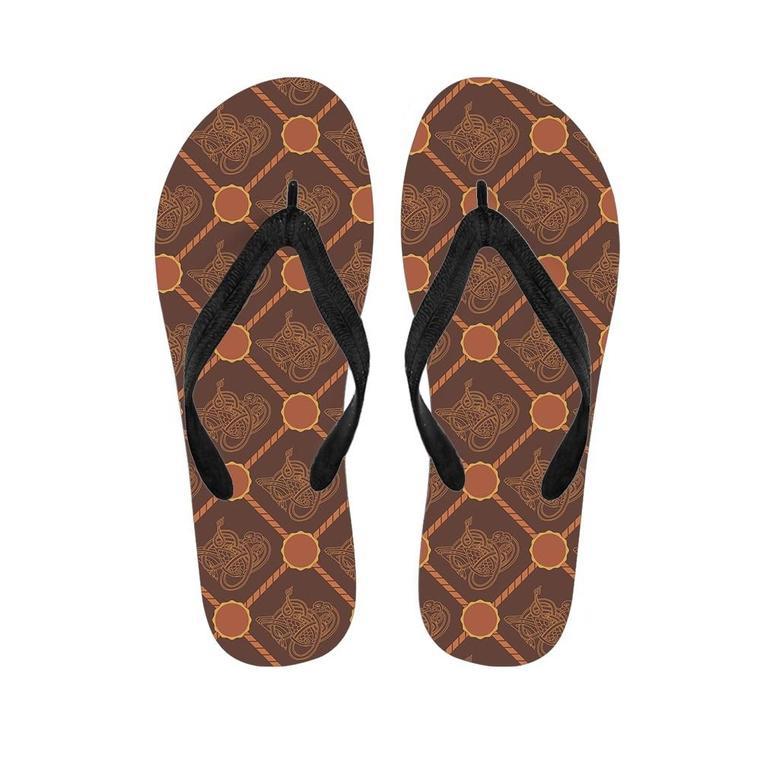 Ethnic Celtic Viking Norse Men's Flip Flops