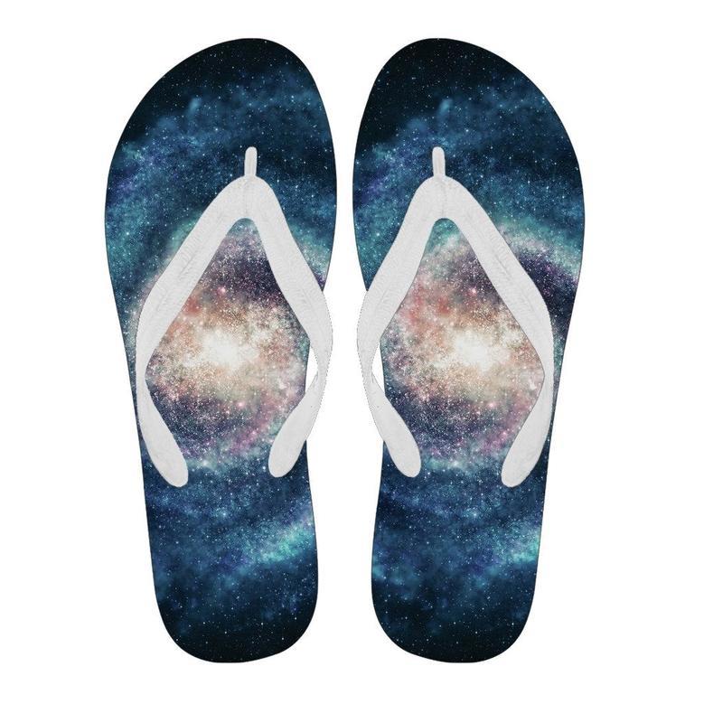 Galaxy Blue Milky Way Space Print Men & Women Flip Flops