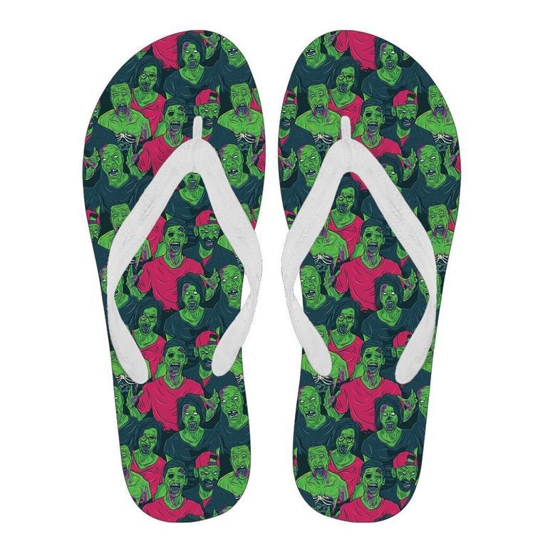 Halloween Zombie Pattern Print Men & Women Flip Flops