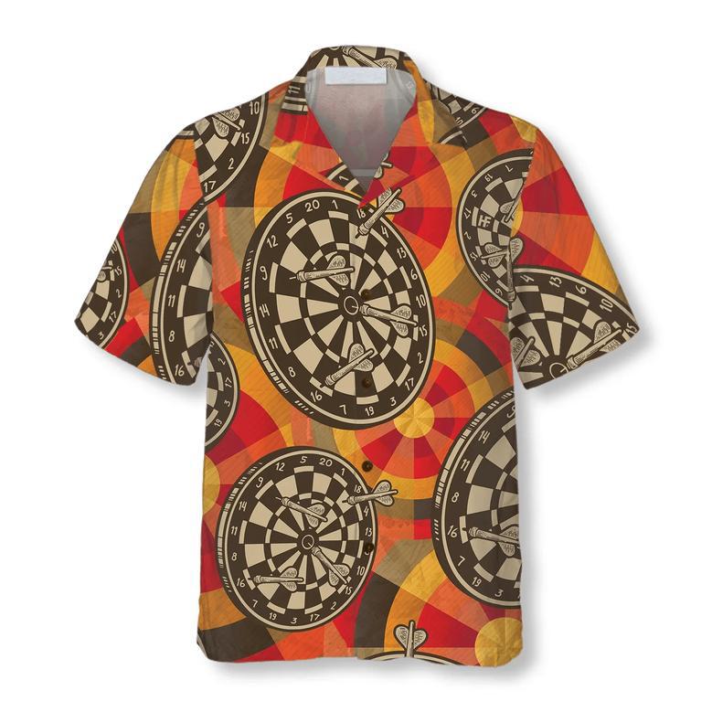 Happiness Is a Tight Threesome Darts Hawaiian Shirt, Colorful Summer Aloha Shirt , Gift For Friend, Team, Darts Lovers