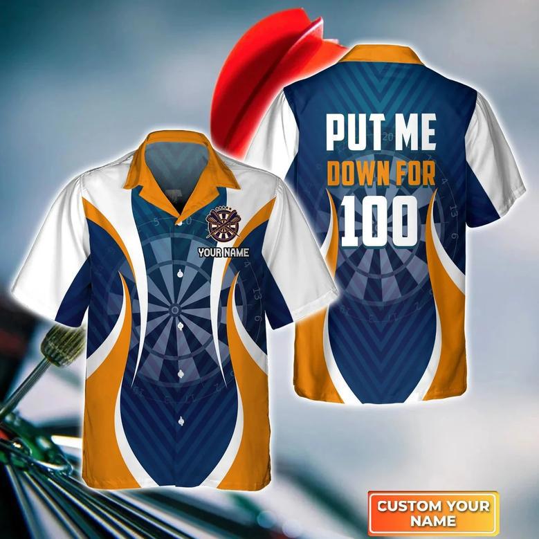 Happiness Is A Tight Threesome Personalized Name Hawaiian Shirt For Darts Player