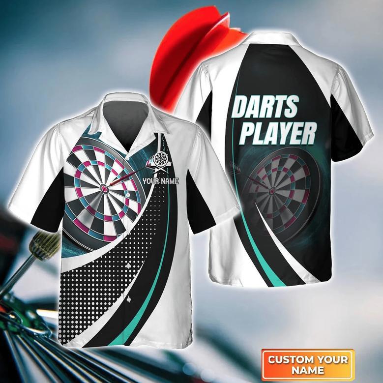 Happiness Is A Tight Threesome Personalized Name Hawaiian Shirt For Darts Player