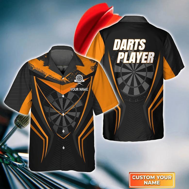 Happiness Is A Tight Threesome Personalized Name Hawaiian Shirt For Darts Player