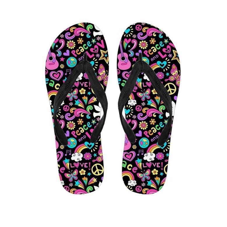 Hippie Retro Men's Flip Flops