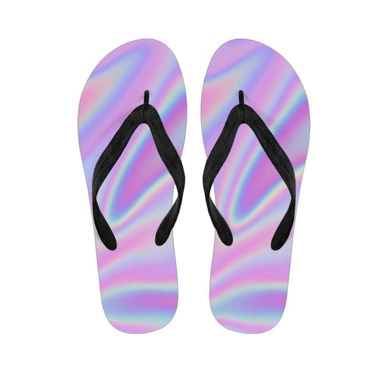 Holographic Men's Flip Flops