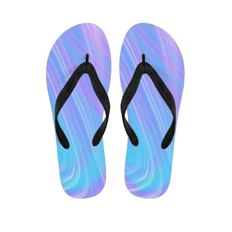 Holographic Print Men's Flip Flops