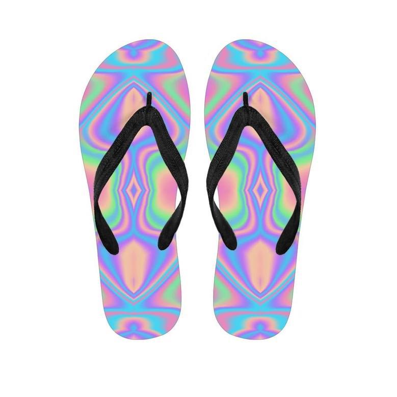 Holographic Trippy Men's Flip Flops