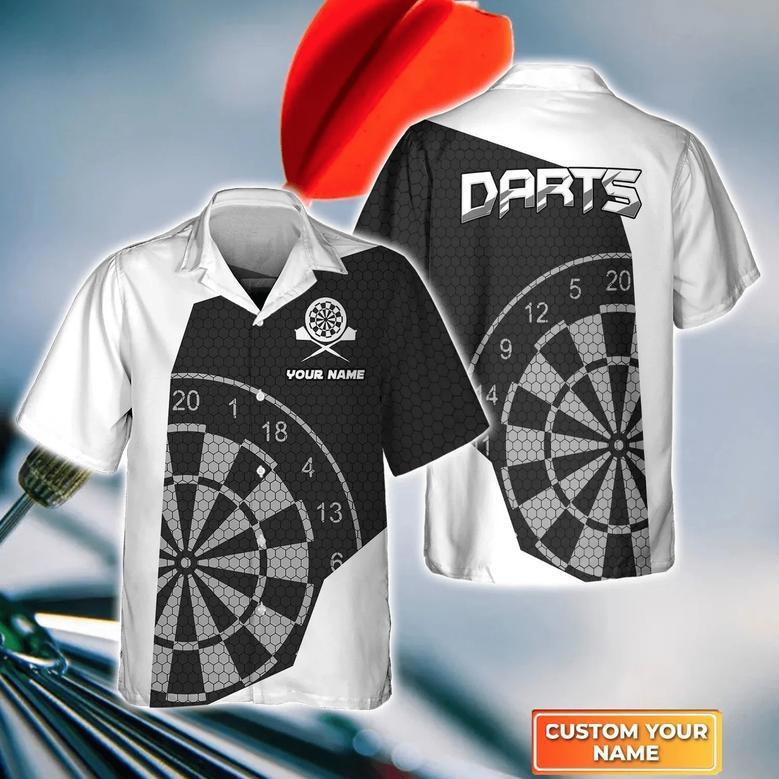 I Play Darts Personalized Name Hawaiian Shirt For Darts Player, All Over Print Dart Hawaiian Shirt