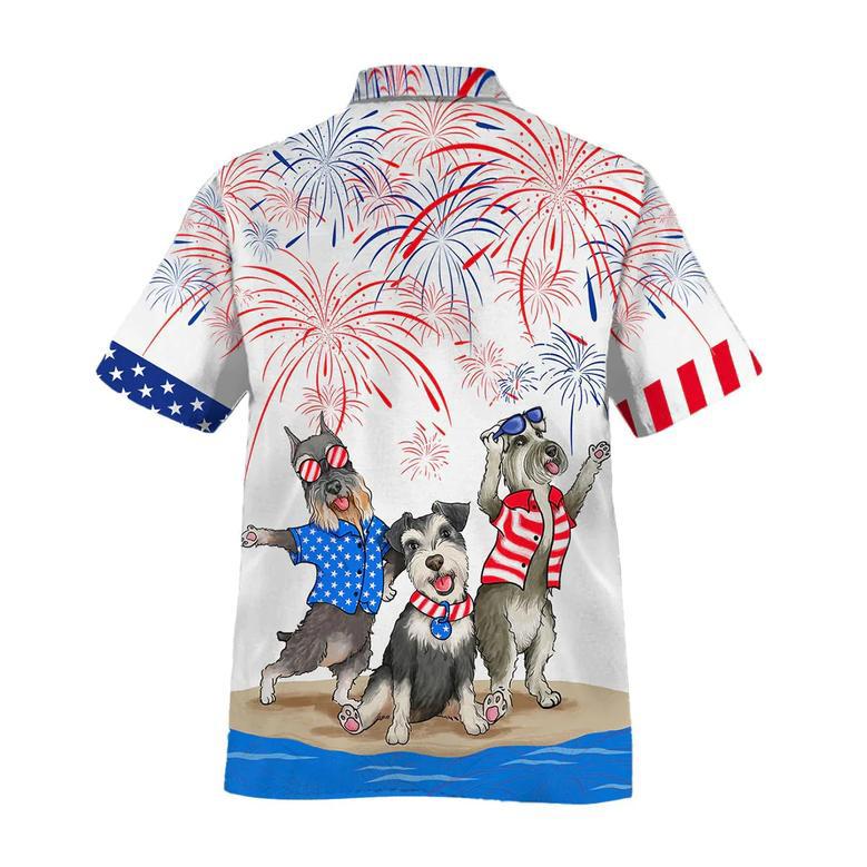 Independence Is Coming Hawaiian Shirt, Miniature Schnauzer Hawaii Aloha Beach Shirts, July Shirt For Dog Lover