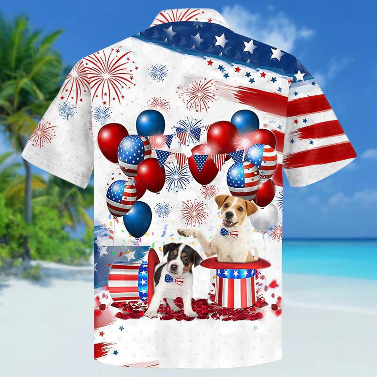 Jack Russell Terrier Independence Day Hawaiian Shirt, Dog Hawaii Beach Shirt Short Sleeve For Of July