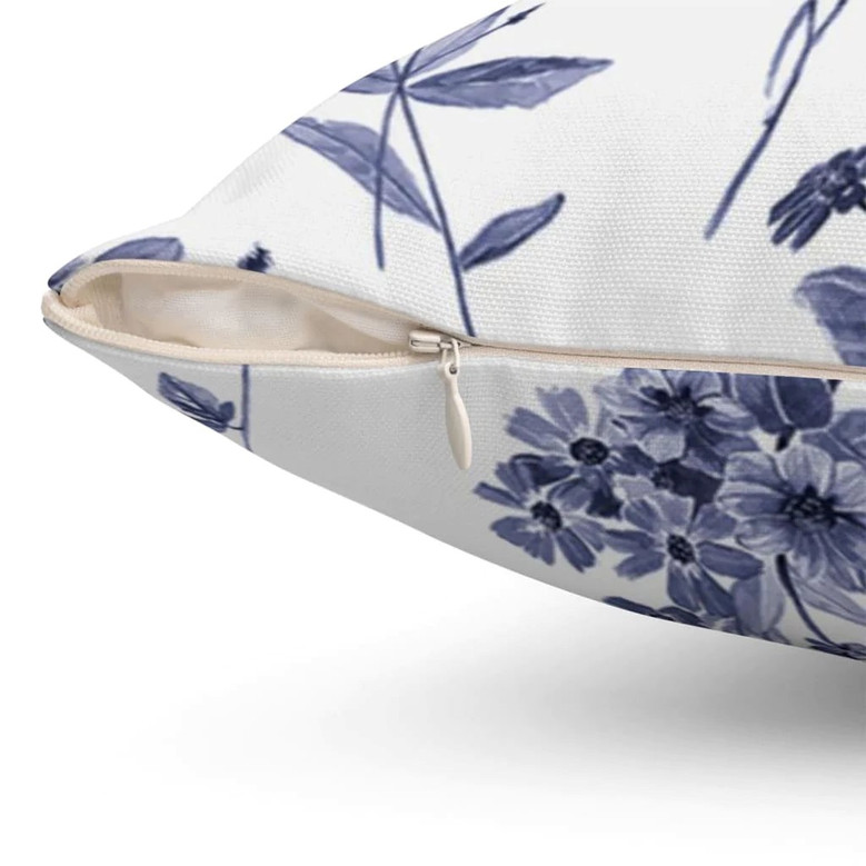 Jesus Pillow - Purple Flower Pillow - Gift For Christian - This Is A Small House With A Big Welcome Pillow