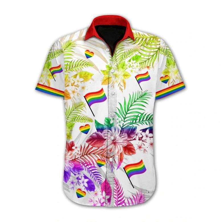 Lgbt Pride Love Is Love Vivid Design Hawaiian Shirt