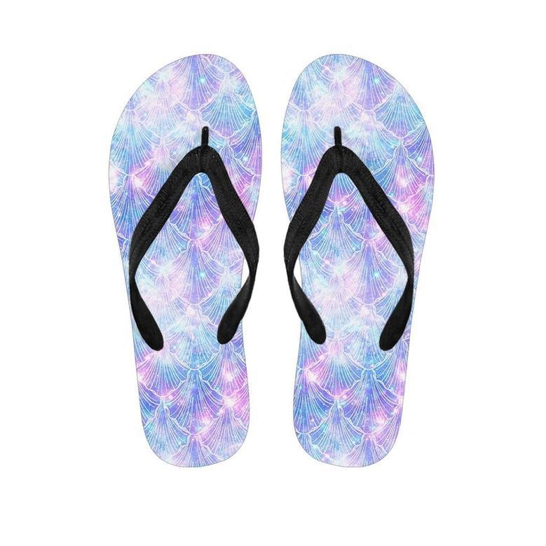 Mermaid Galaxy Space Men's Flip Flops